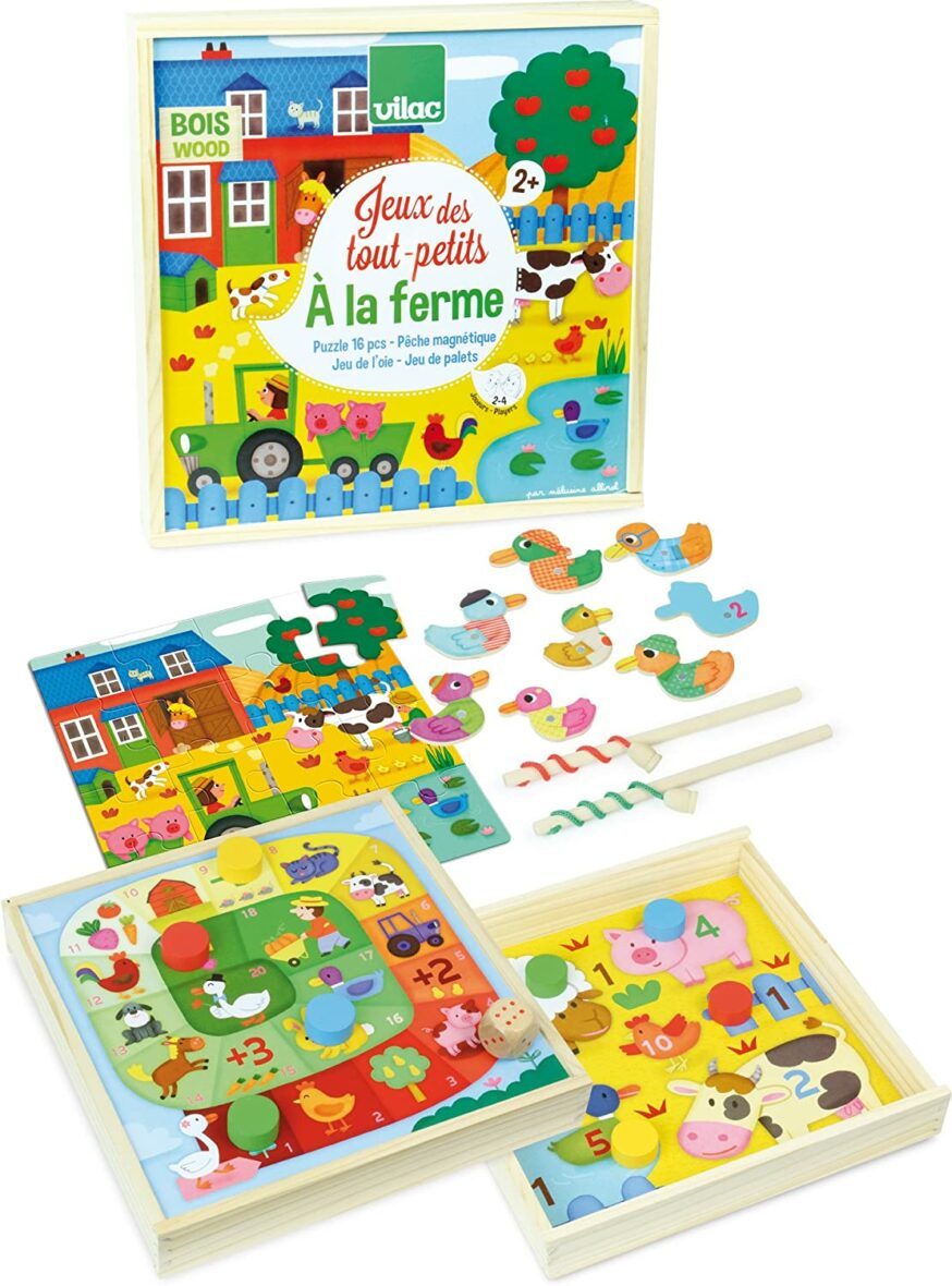 Jeux des tout-petits à la ferme