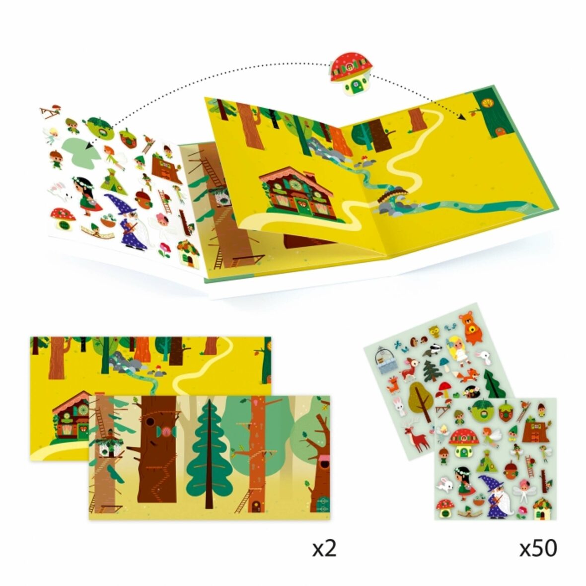 Decoration_Stickers_La_foret_magique_Djeco2