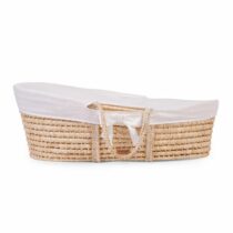 Couffin Moïse écru naturel + matelas + habillage