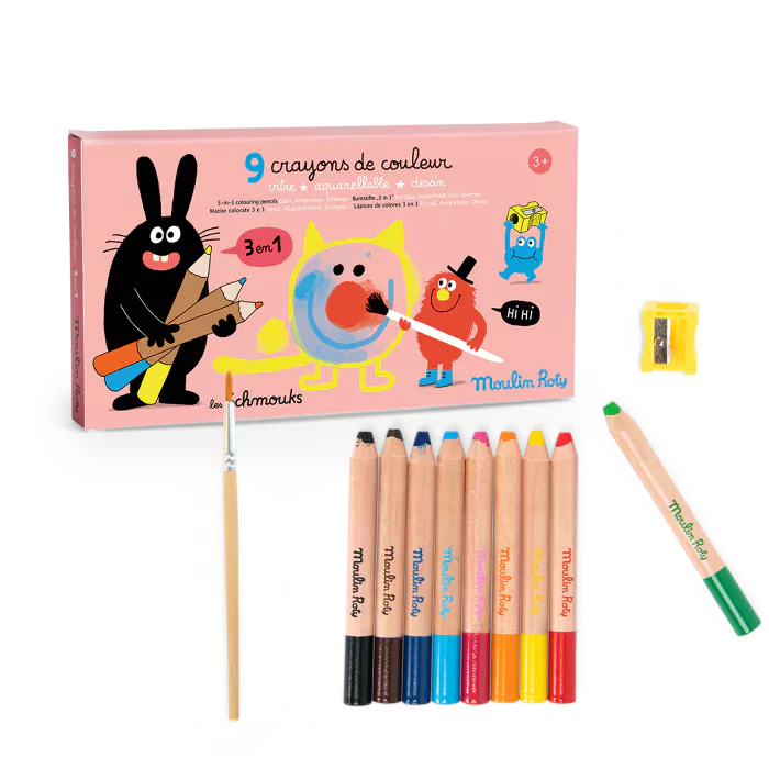 9_crayons_de_couleur_3_en_1_Les_Schmouks_Moulin_Roty_1