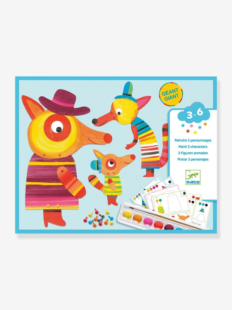 Coffret d’activité de peinture – La famille Renard