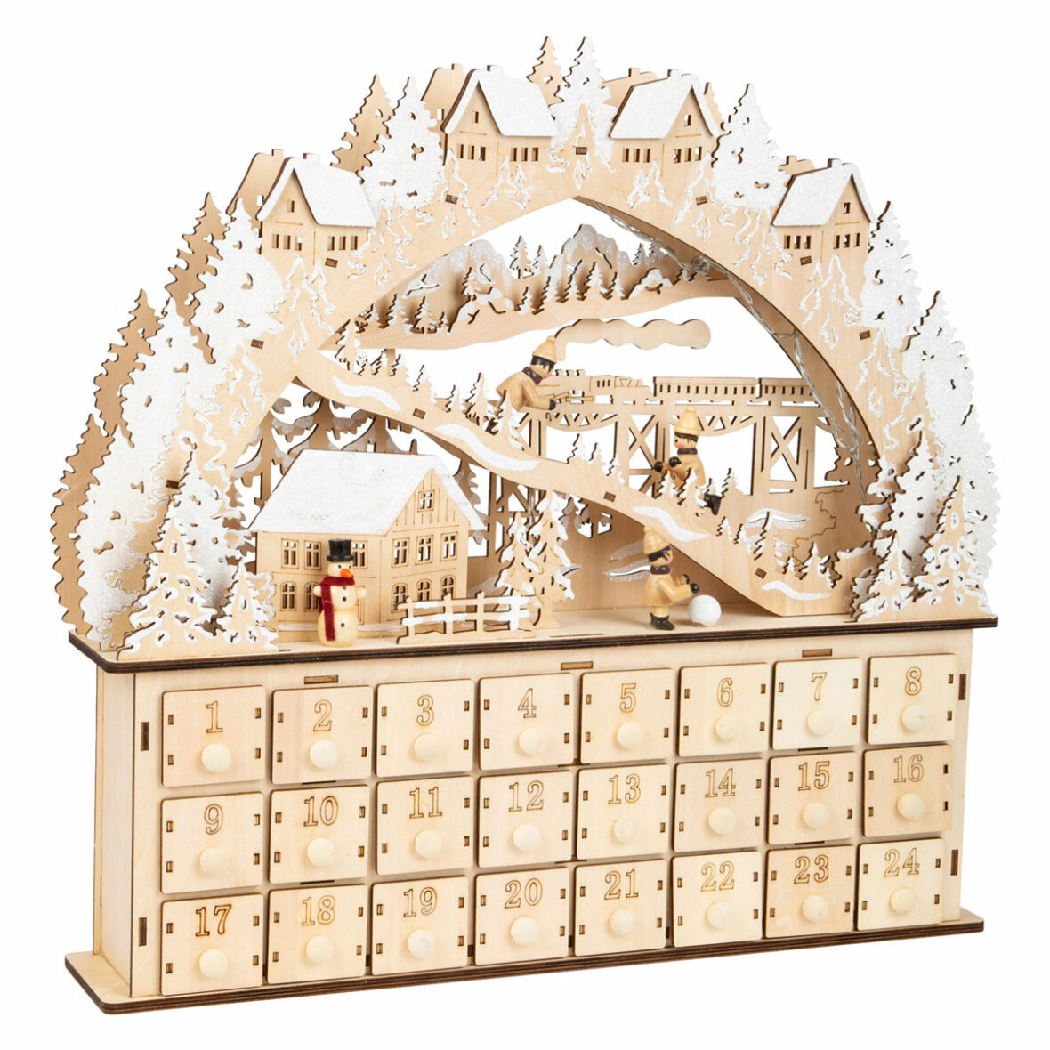 Calendrier de l’avent en Bois – Ski