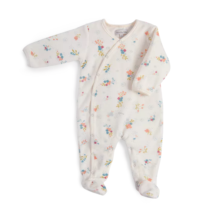 Pyjama en velours fleurs – La petite école de danse