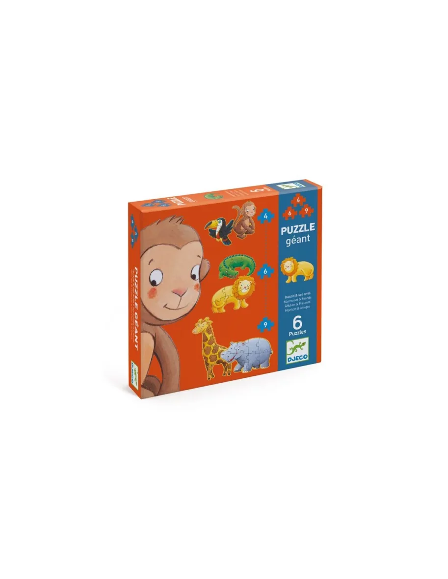 Puzzle évolutif – Ouistiti et ses amis