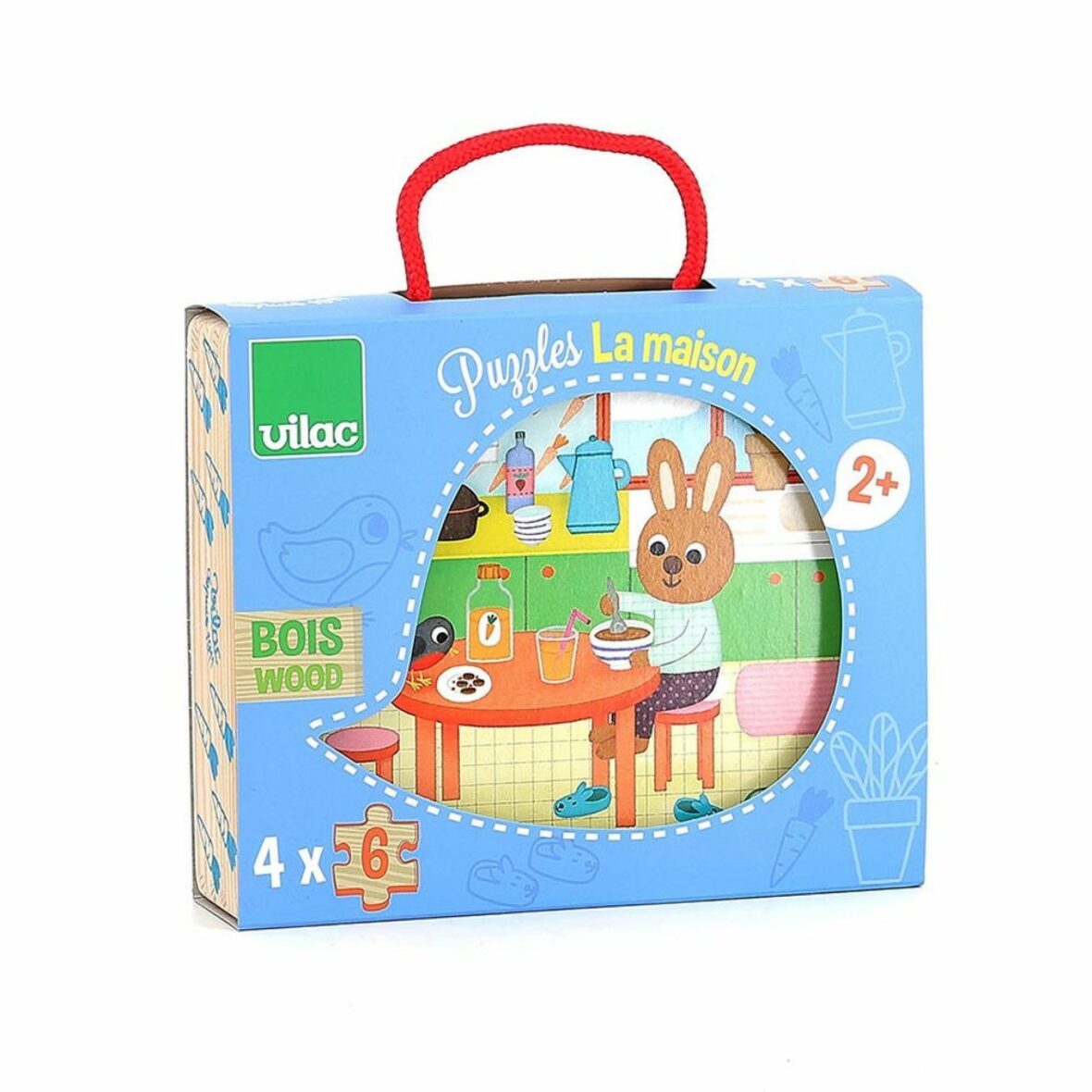 Coffret de 4 puzzles en bois – La maison