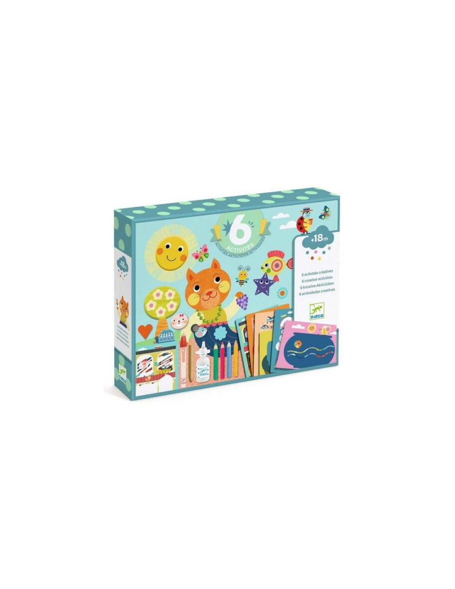 Coffret 6 activités créatives – Le chat et ses amis