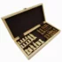 Jeu d'échecs pliant en bois 28 cm
