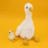 Peluche oie maman blanc et son bébé - Les Ptipotos