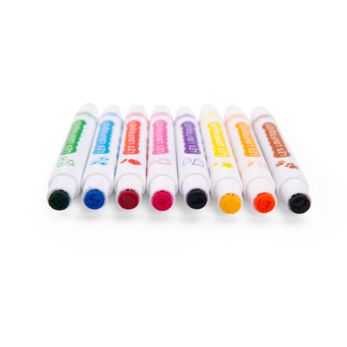 8 Feutres tampons 2 en 1