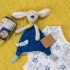 Doudou Pilou bleu - Puce & Pilou