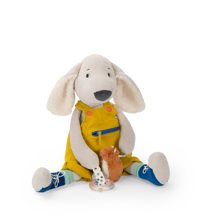Grand chien Pilou d’activités 56 cm – Puce & Pilou