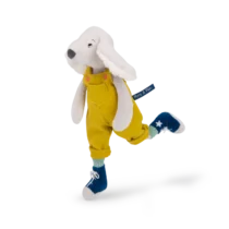 Poupée chien Pilou jaune 37 cm - Puce & Pilou