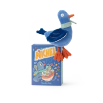 Poupée hochet pigeon Michel - Puce & Pilou