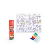 Set en silicone à colorier