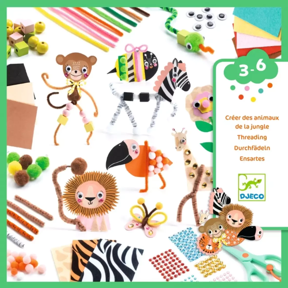 Boîte à créer – Animaux de la jungle