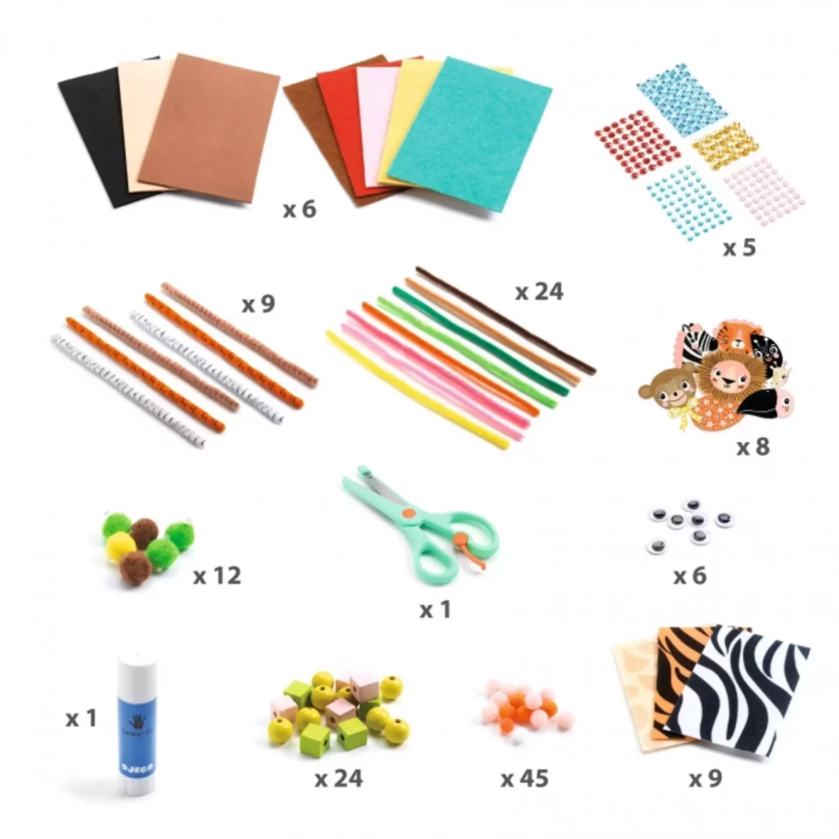 Activite_manuelle_enfant_Boite_a_creer_Animaux_de_la_jungle_Djeco_2