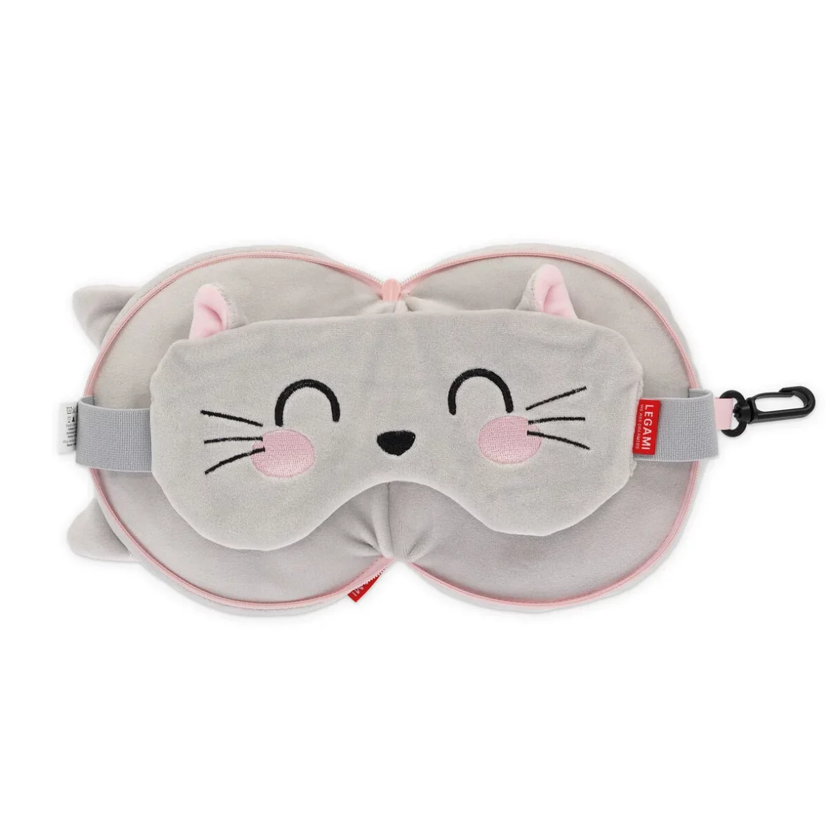 Legami – Coussin de voyage avec masque de sommeil Kitty