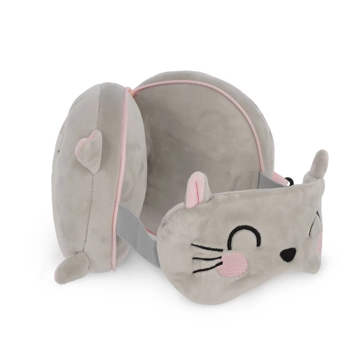 Legami – Coussin de voyage avec masque de sommeil Kitty2