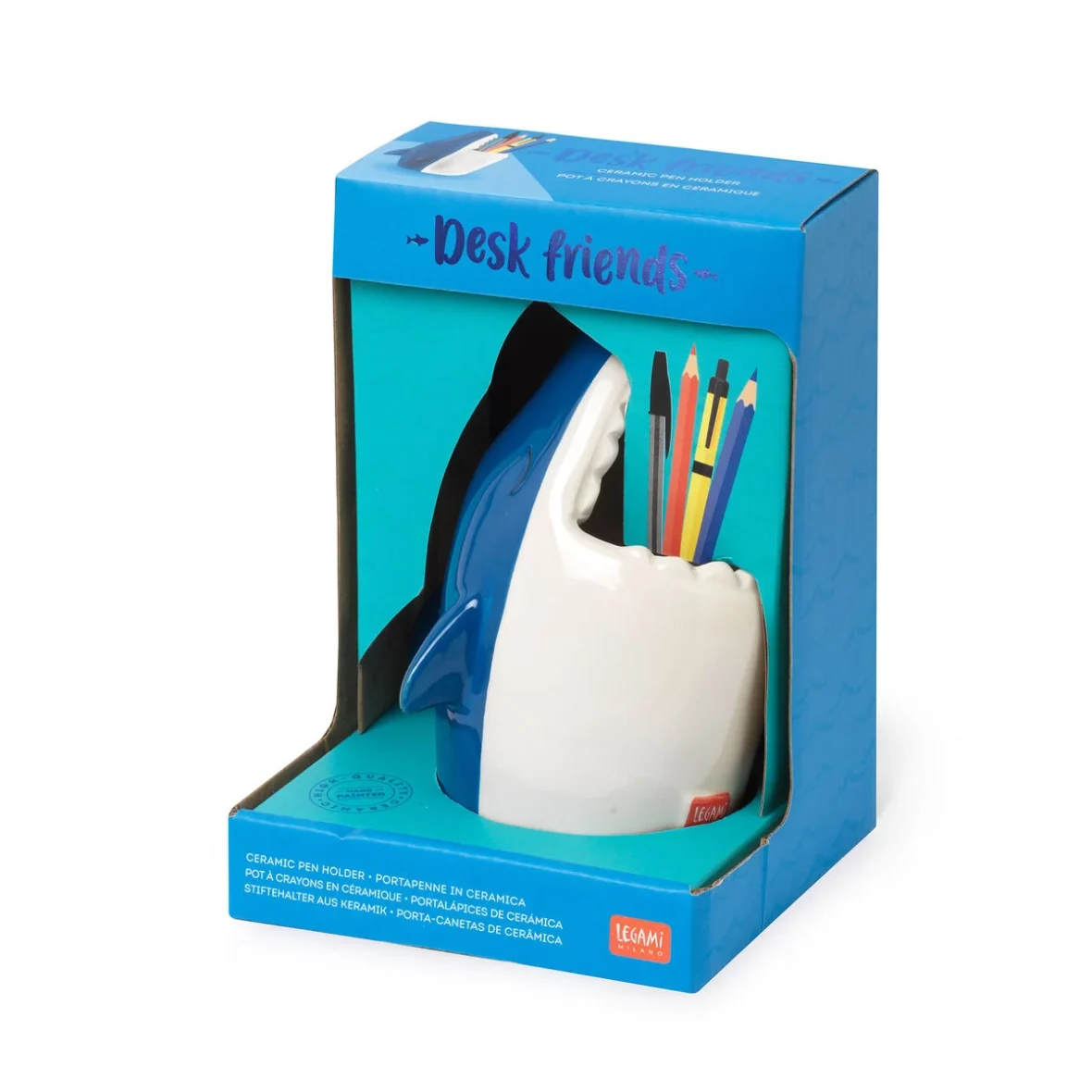 Legami – Pot à crayons en céramique Shark2