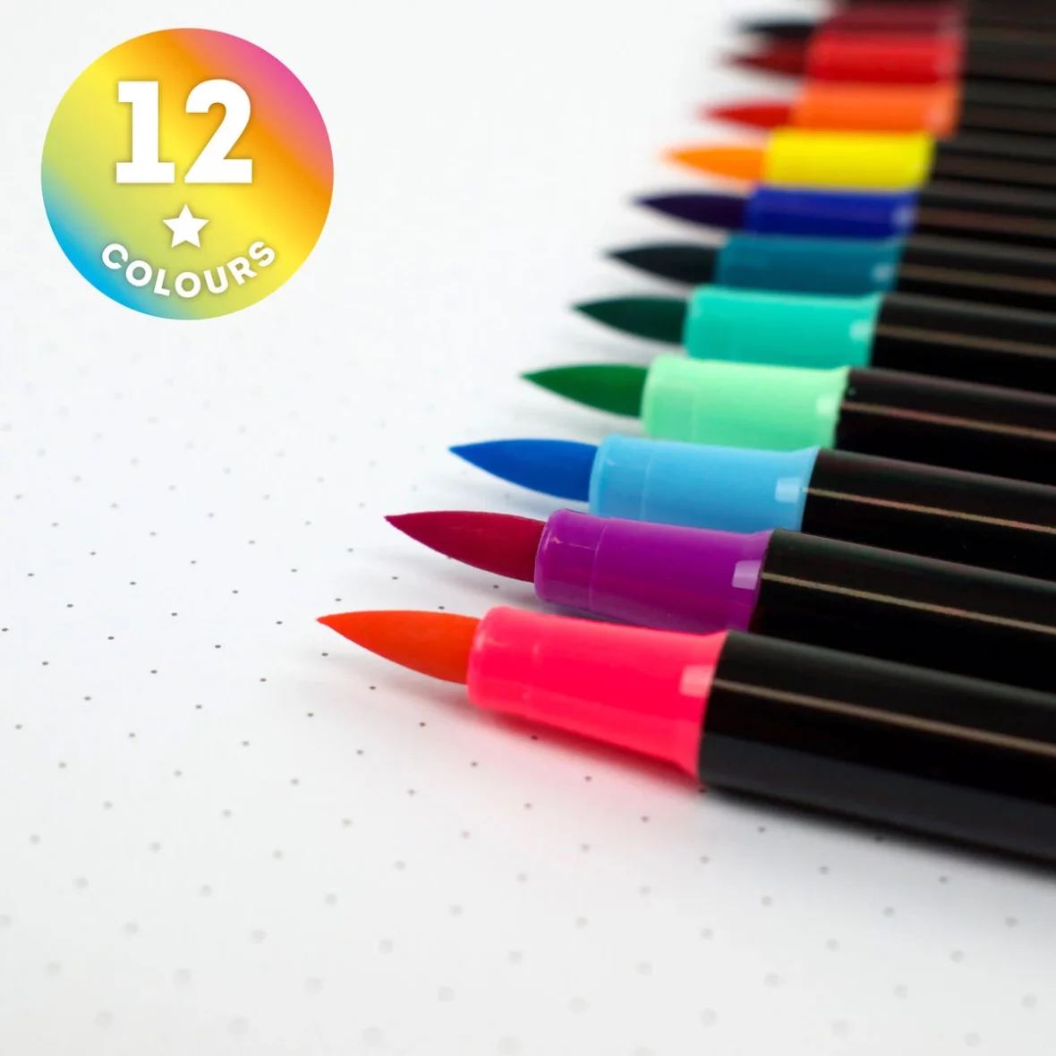 Legami -12 feutres pinceaux Bright