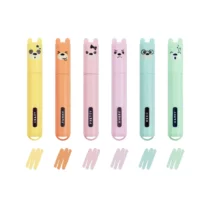 Legami - Set de 6 mini surligneurs Teddy's Style Teddy Bear