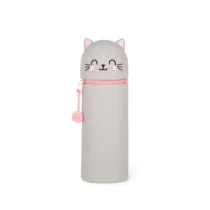 Legami - Trousse en Silicone Souple 2-en-1 - Kawaii Kitty