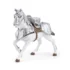 Cheval blanc en armure