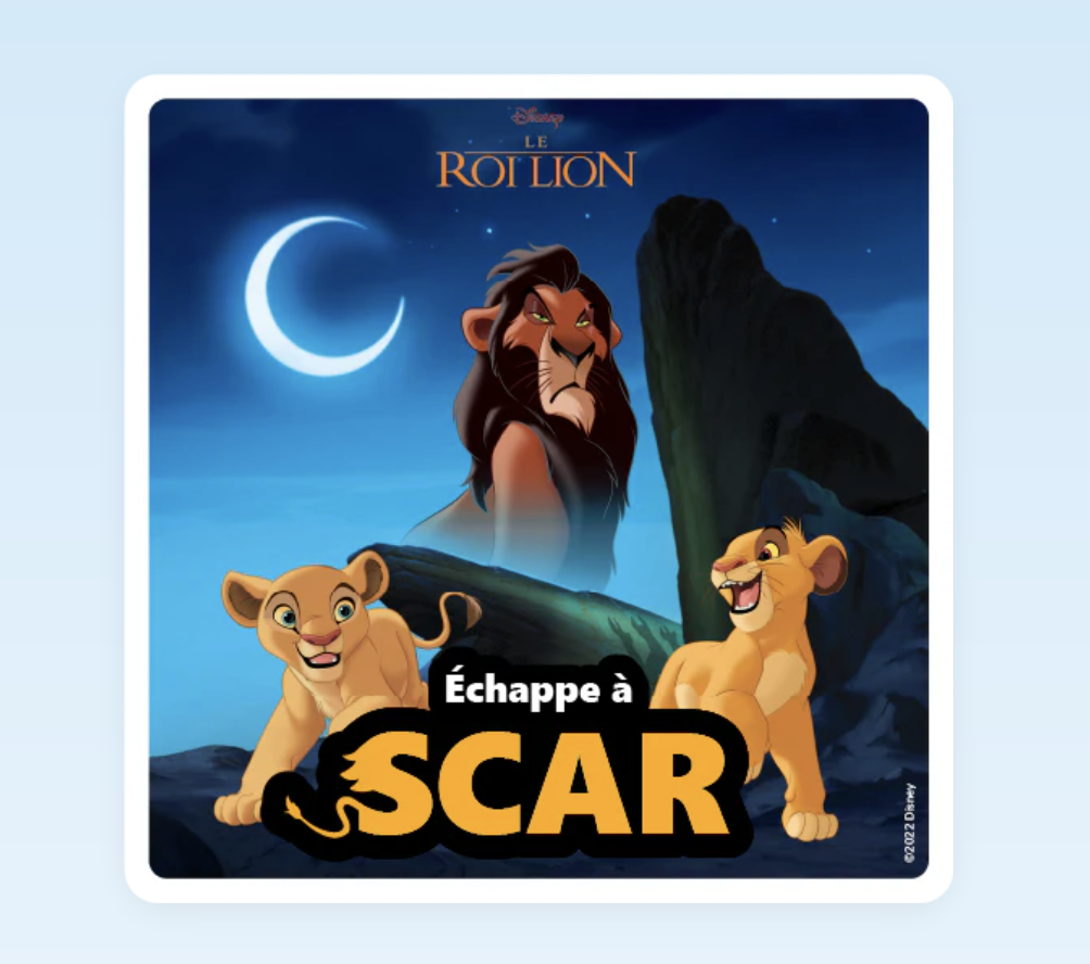 Lunii – Livre audio Echappe à Scar 5+