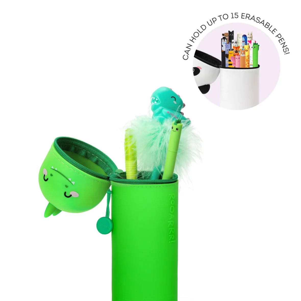Legami – Trousse en silicone 2 en 1 – Dino