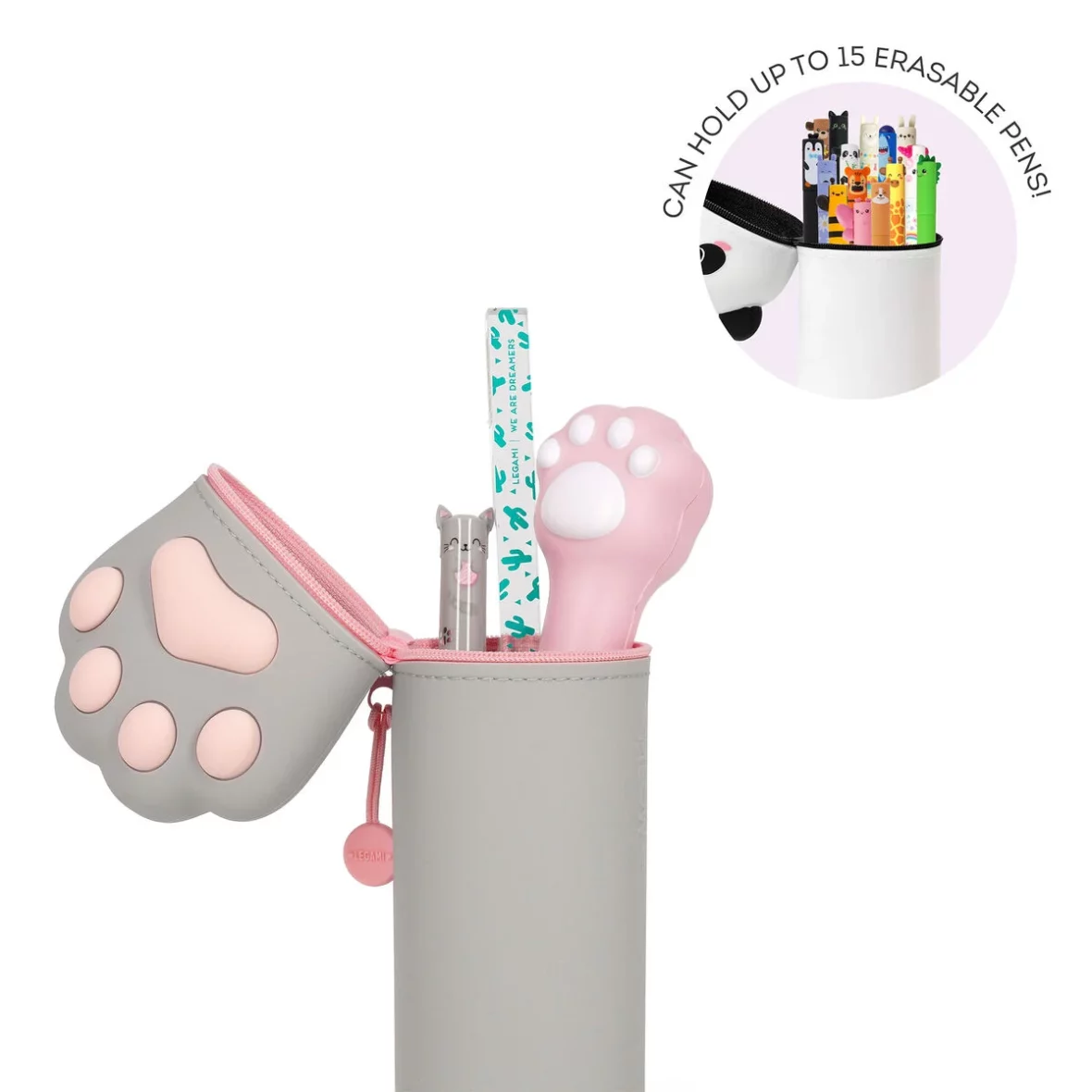 Legami – Trousse en silicone 2 en 1 – Kitty