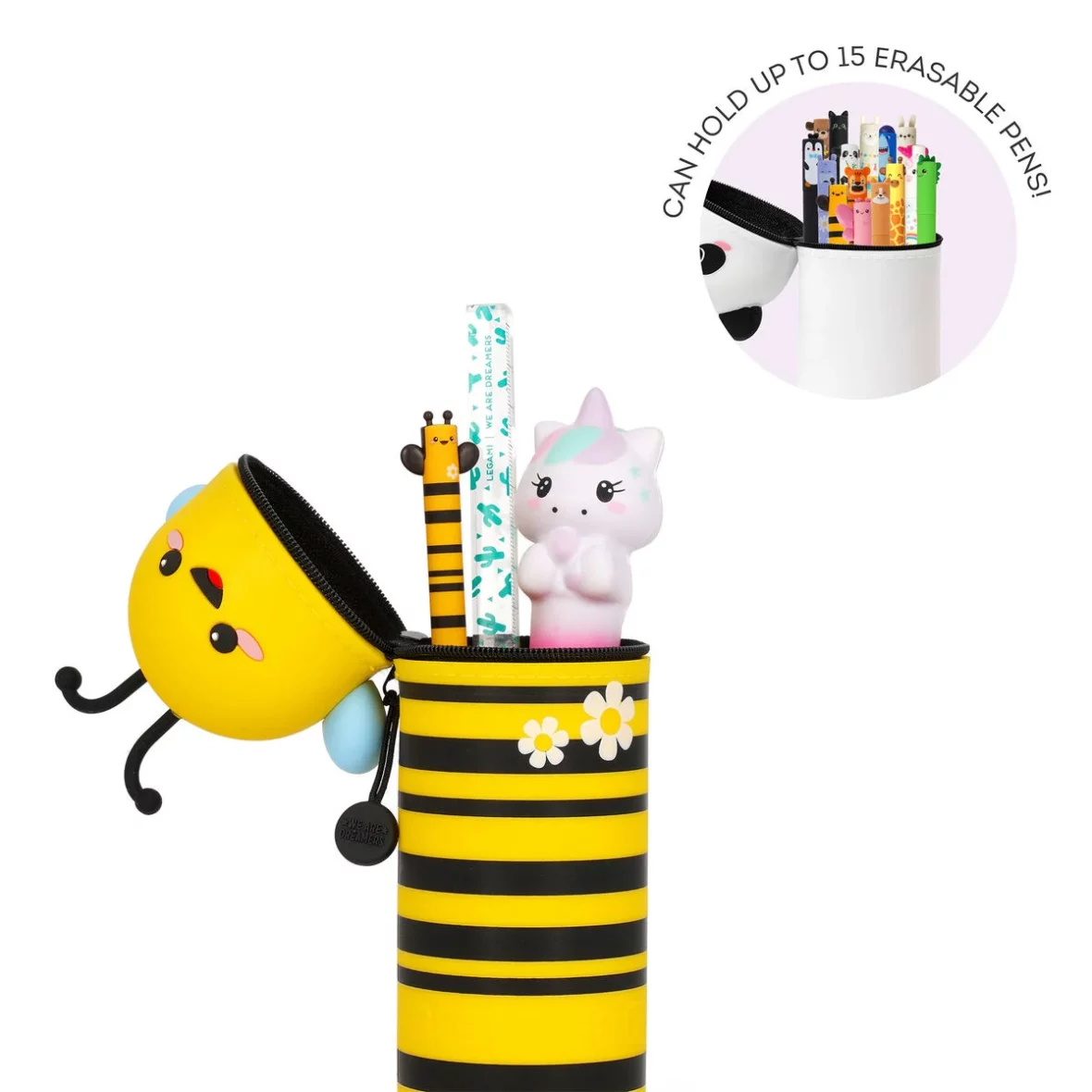 Legami – Trousse en silicone 2 en 1 – bee1