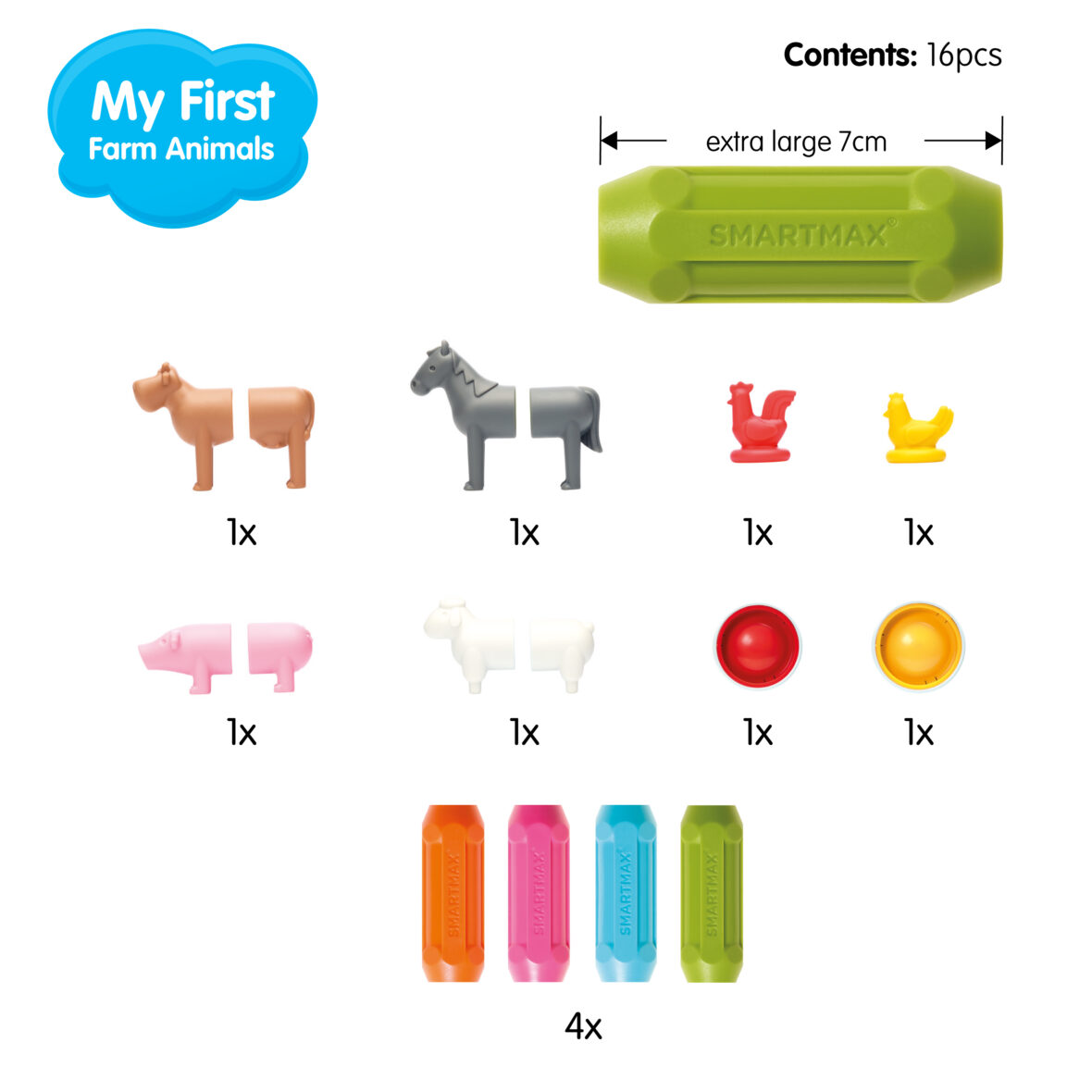 SmartMax – 16 pièces – Mes premiers animaux5