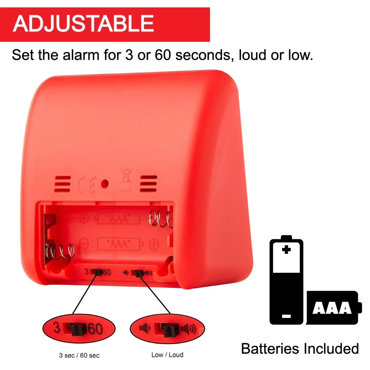 Time Timer classique – Minuterie visuelle 60 min rouge