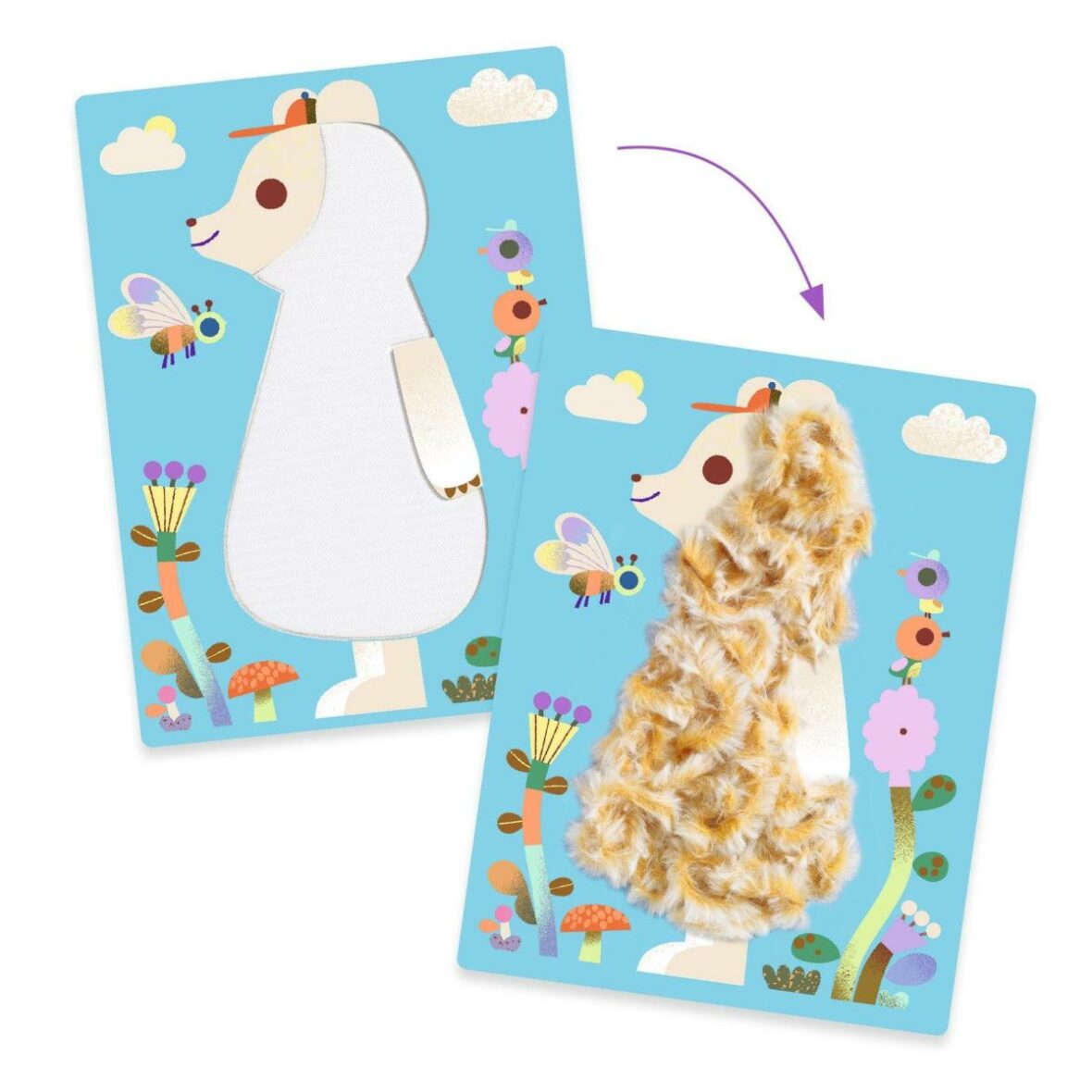 Collages Laine et scratch – Tout poilus !1