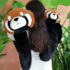 Podcoll - Peluche lestée panda roux 50 cm
