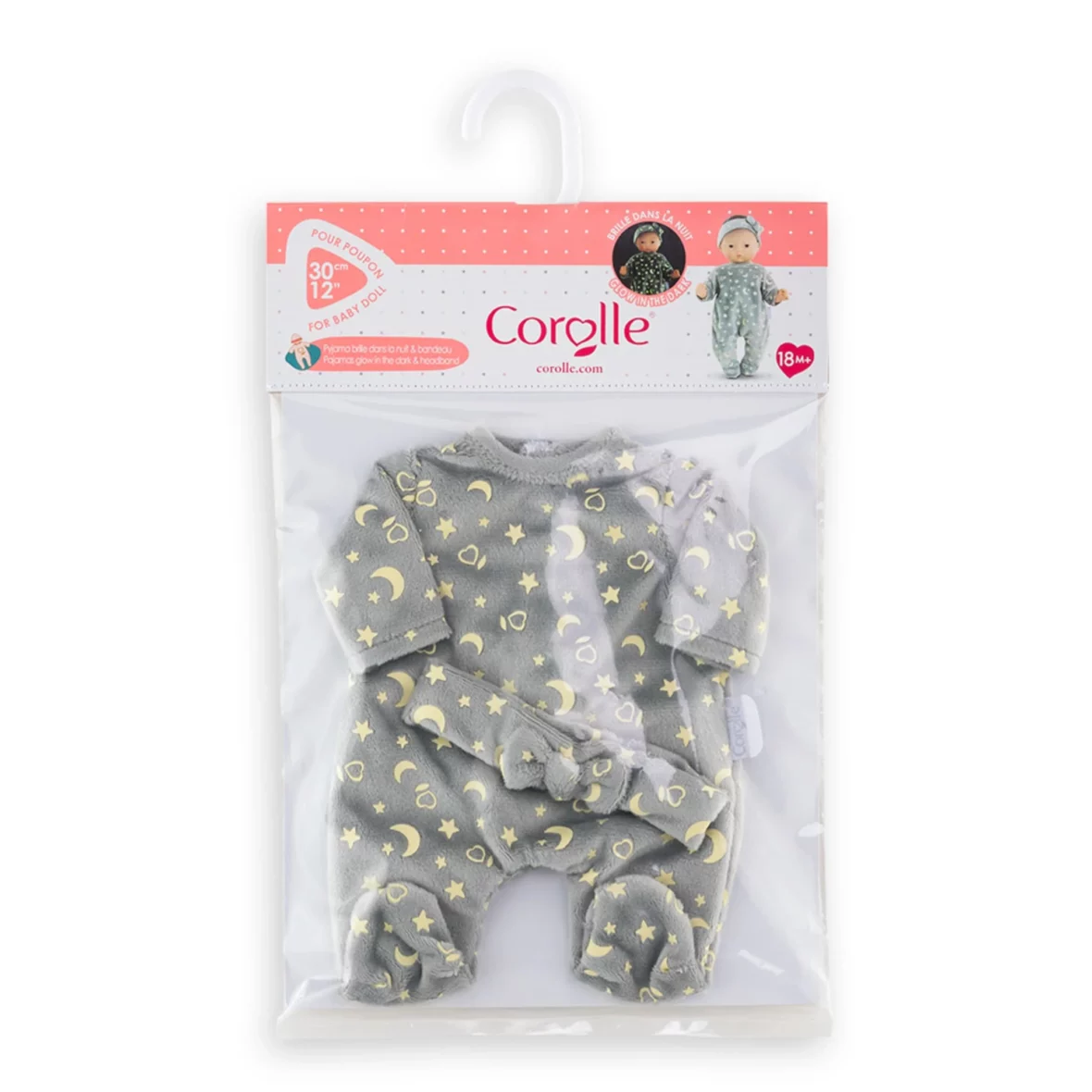 Pyjama brille dans la nuit – Poupée 30 cm1