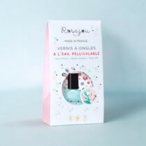 Vernis à ongle à l'eau - Bleu pailleté "Fée"