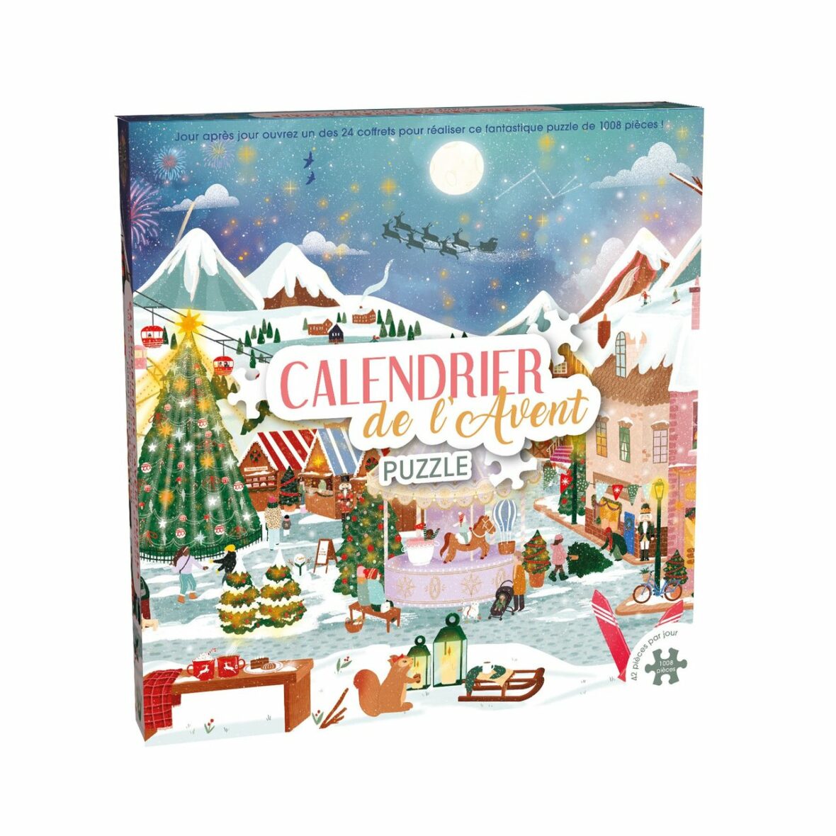 Calendrier de l’avent Puzzle 1008 pcs – Village de Noël