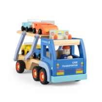Camion de transport de voitures en bois