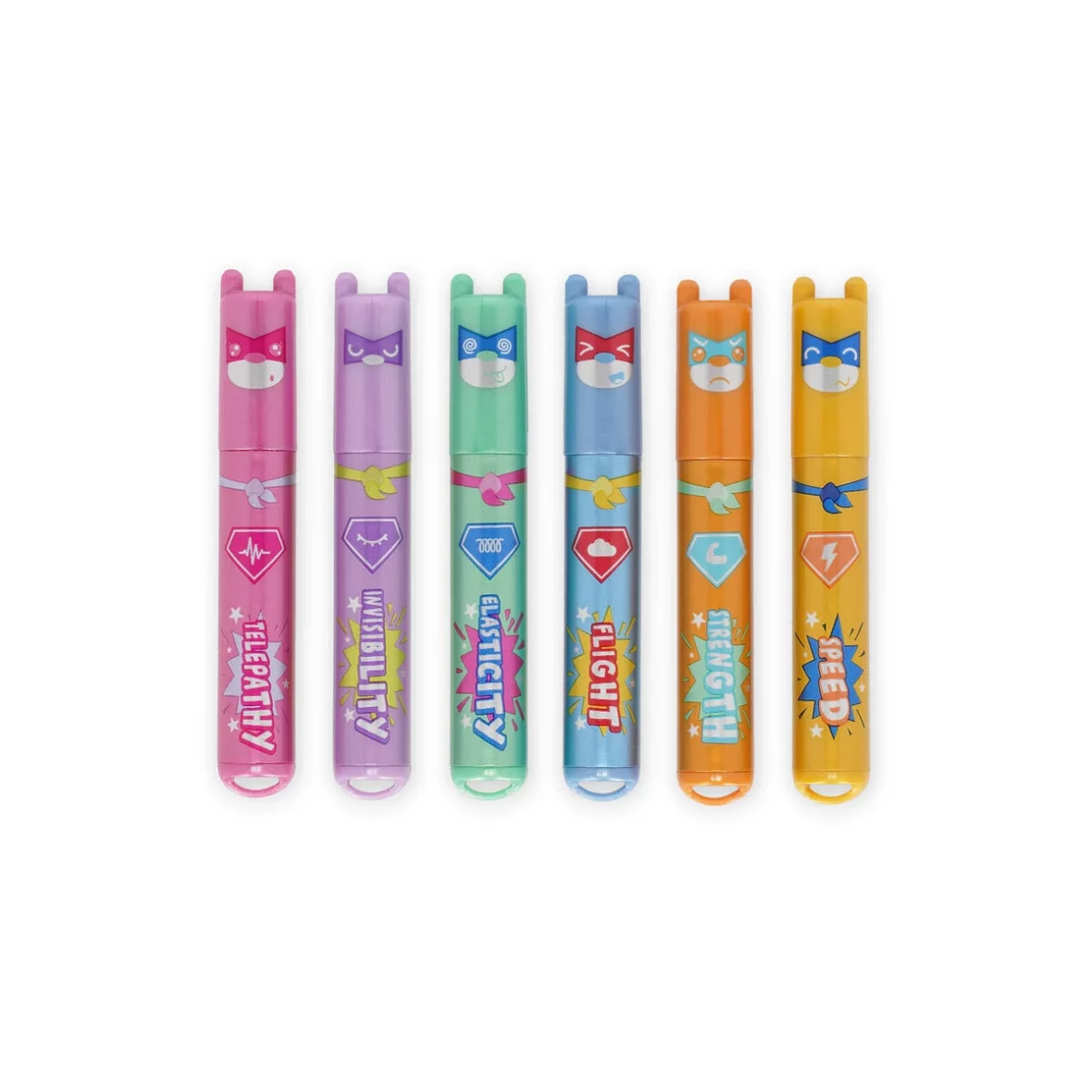 Legami – Set de 6 mini surligneurs Teddy’s Superpower