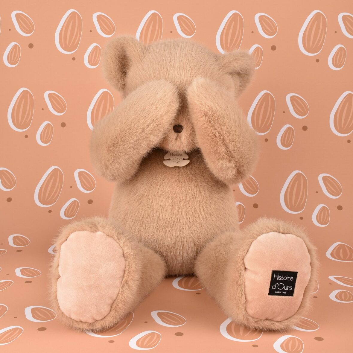 Peluche Ours Clémentin Miel Amande – 38 cm2