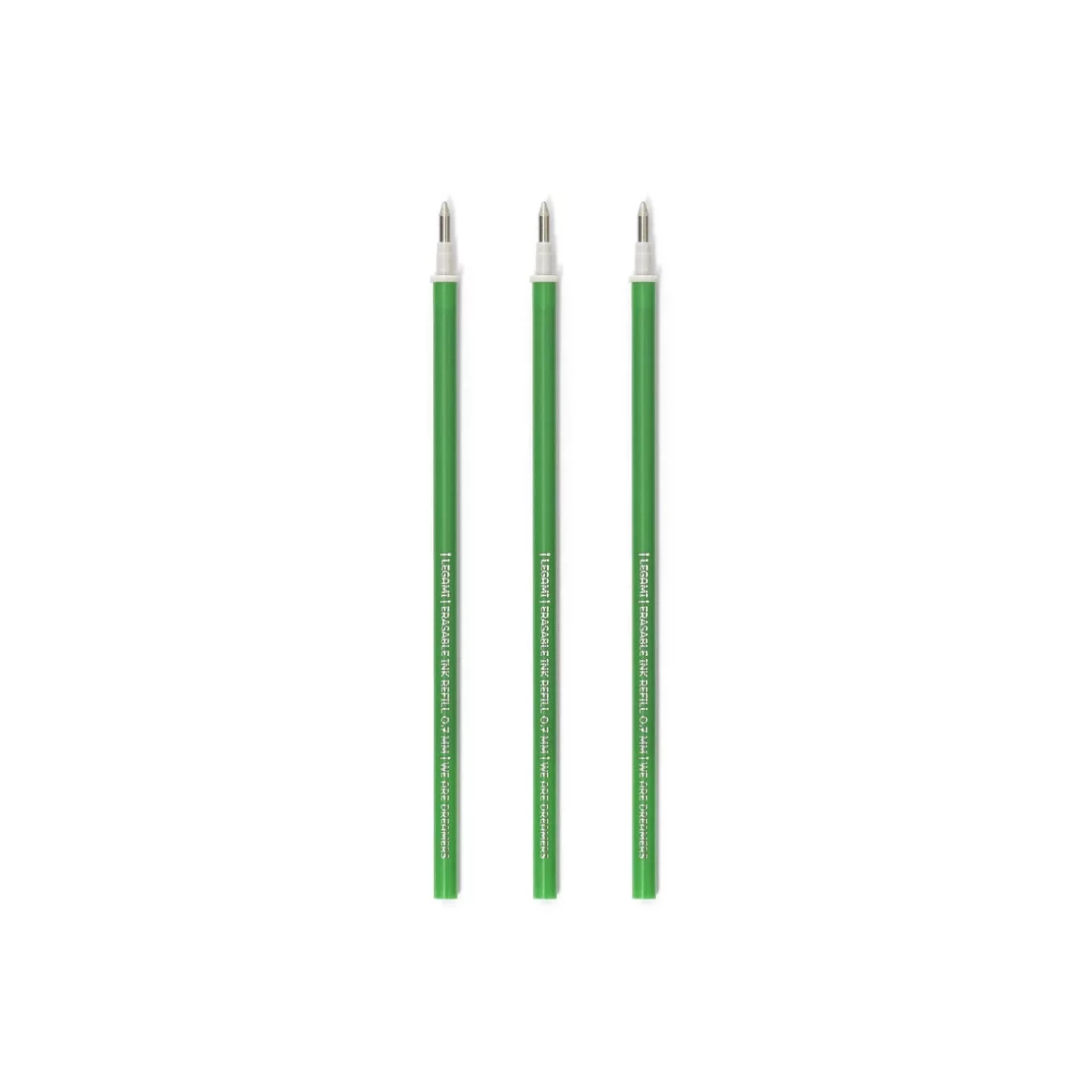 Legami – Lot de 3 recharges pour stylos à encre gel effaçable – Encre verte