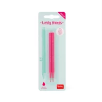 Legami - Recharges rose pour stylo Lovely friends