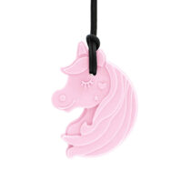 Collier de mastication Licorne - Rose clair - Souple