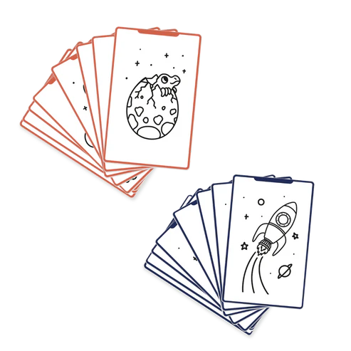 Kidydraw mini – Cartes supplémentaires Dinosaures+Galaxie1