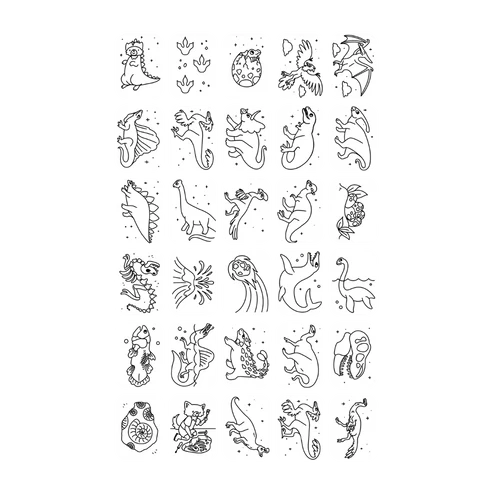 Kidydraw mini – Cartes supplémentaires Dinosaures+Galaxie2