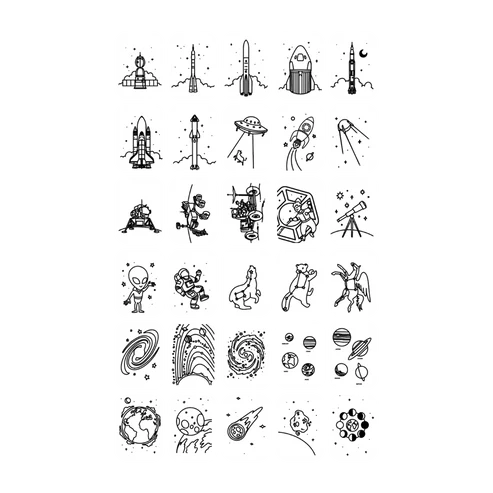 Kidydraw mini – Cartes supplémentaires Dinosaures+Galaxie3