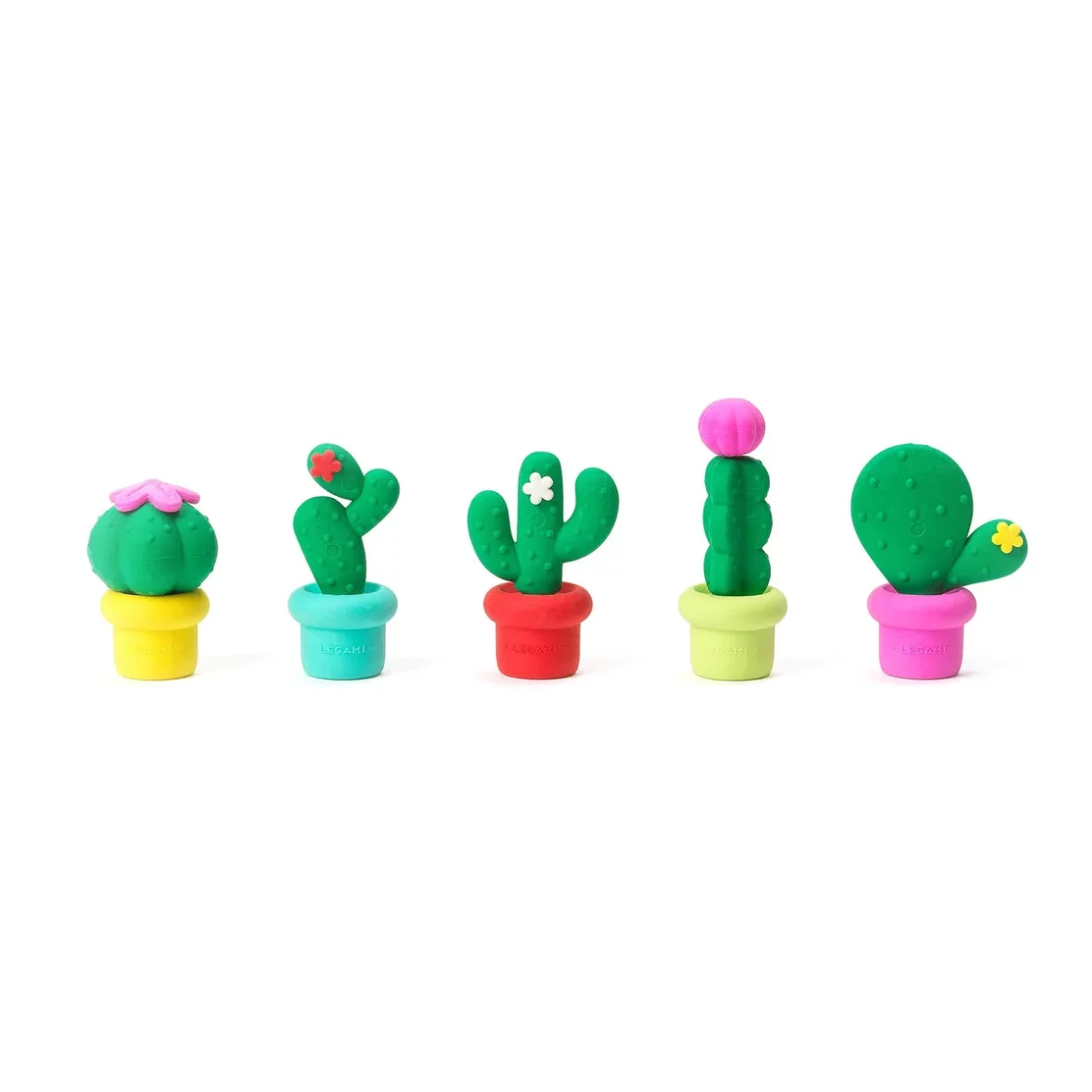 Legami – Set de 5 gommes parfumées cactus FREE HUGS