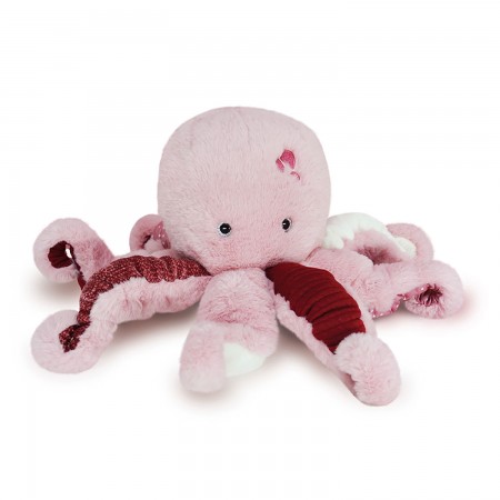 Trésors marins – Peluche pieuvre rose 30 cm