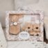 Coffret Chaussons et Doudou lapin beige